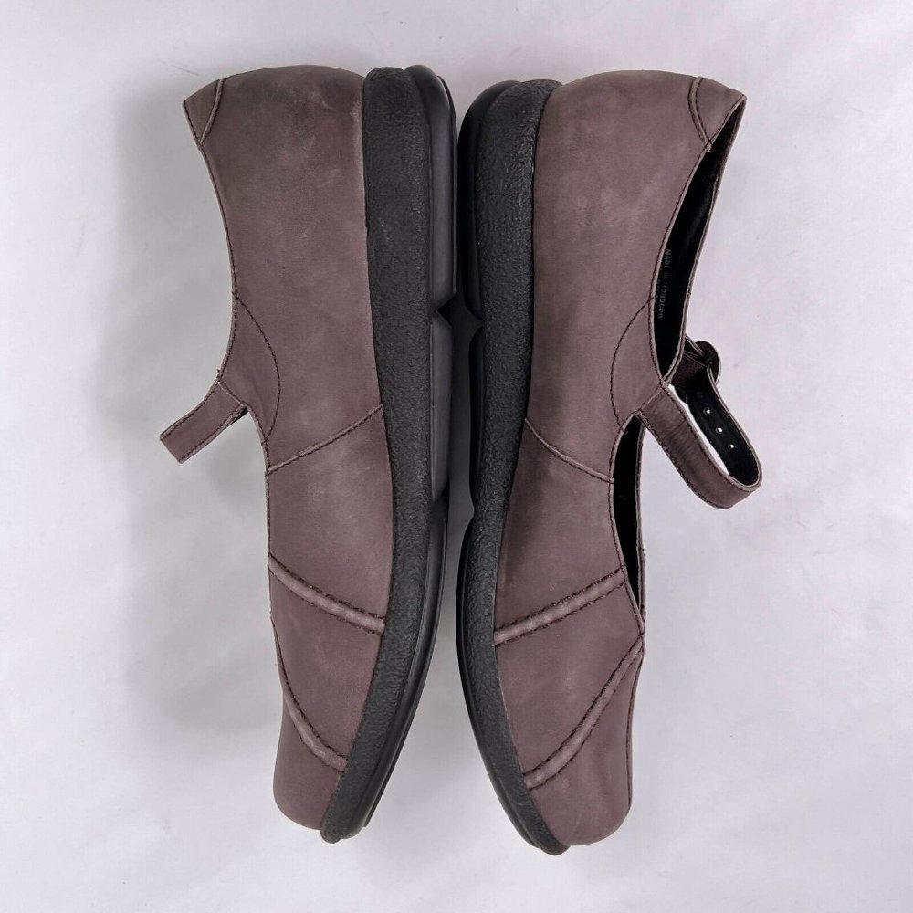 Dansko Brown Nubuck Leather Round Toe Mary Jane Comfort Shoes Size 41 US 10.5 11 - Picture 5 of 12